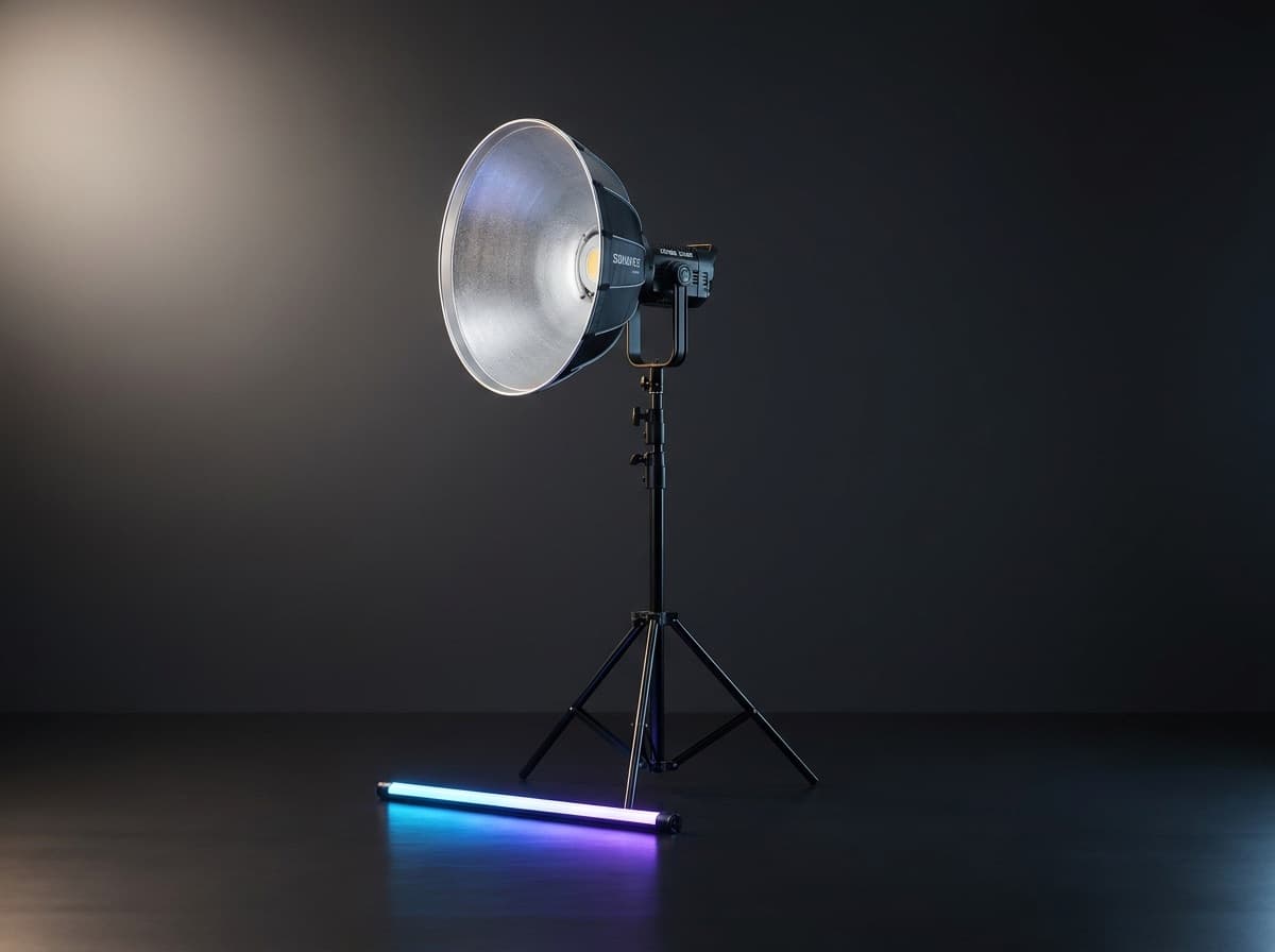 COB 300 LED + RGB 튜브 라이트 키트 대여 제품 사진